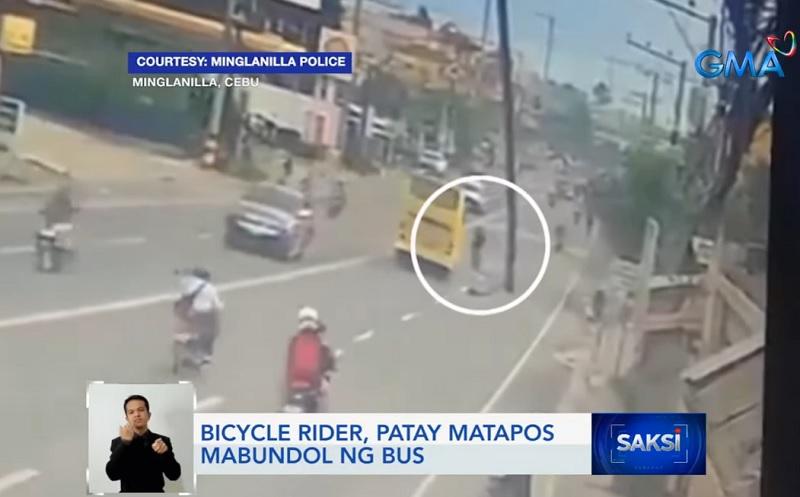 Bike rider killed after being hit by bus | GMA News Online