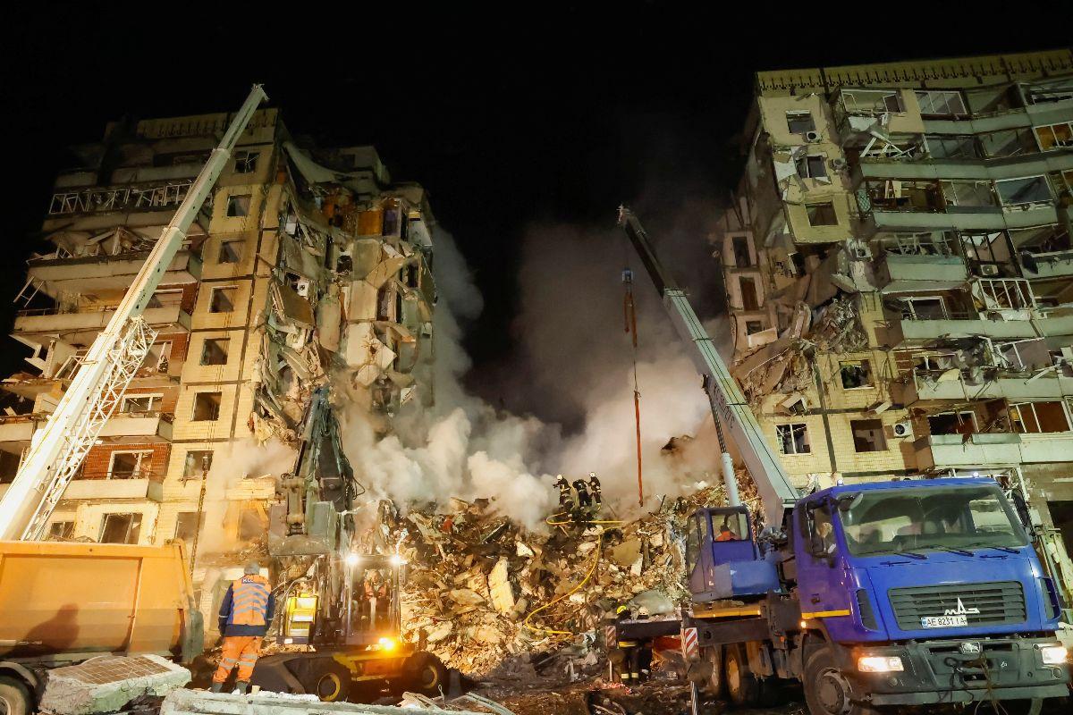 Five killed as Russian missile hits apartment block in Ukraine's Dnipro