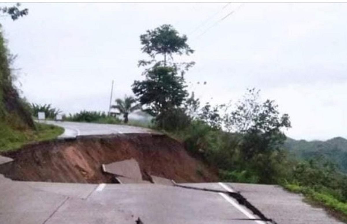 Jalan di San Fernando, Bukidnon runtuh