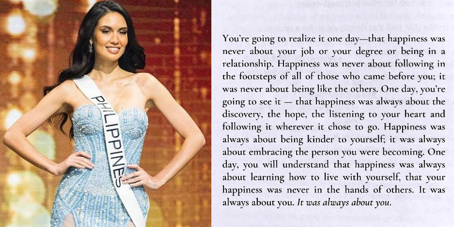 Celeste Cortesi posts inspirational words on social media, following Miss Universe loss