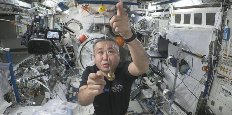 this same experiment is performed on the international space station