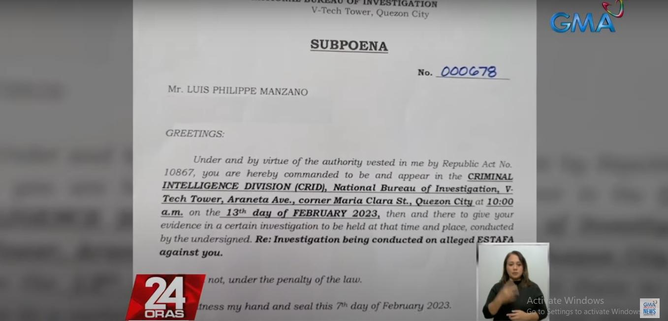 NBI issues subpoena vs Luis Manzano over FlexFuel investment complaints