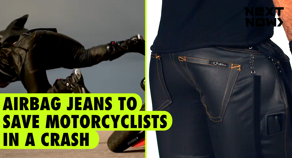 Airbag jeans developed to help protect motorcyclists in case of
