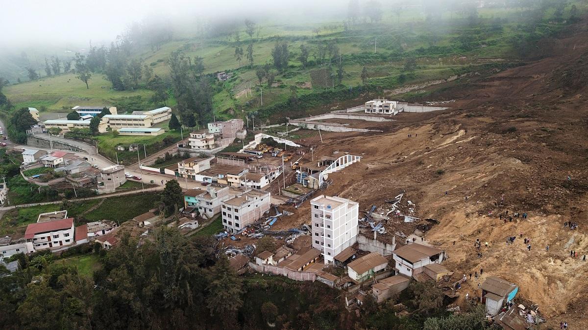 Families dig for missing in Ecuador landslide as deaths rise to 11