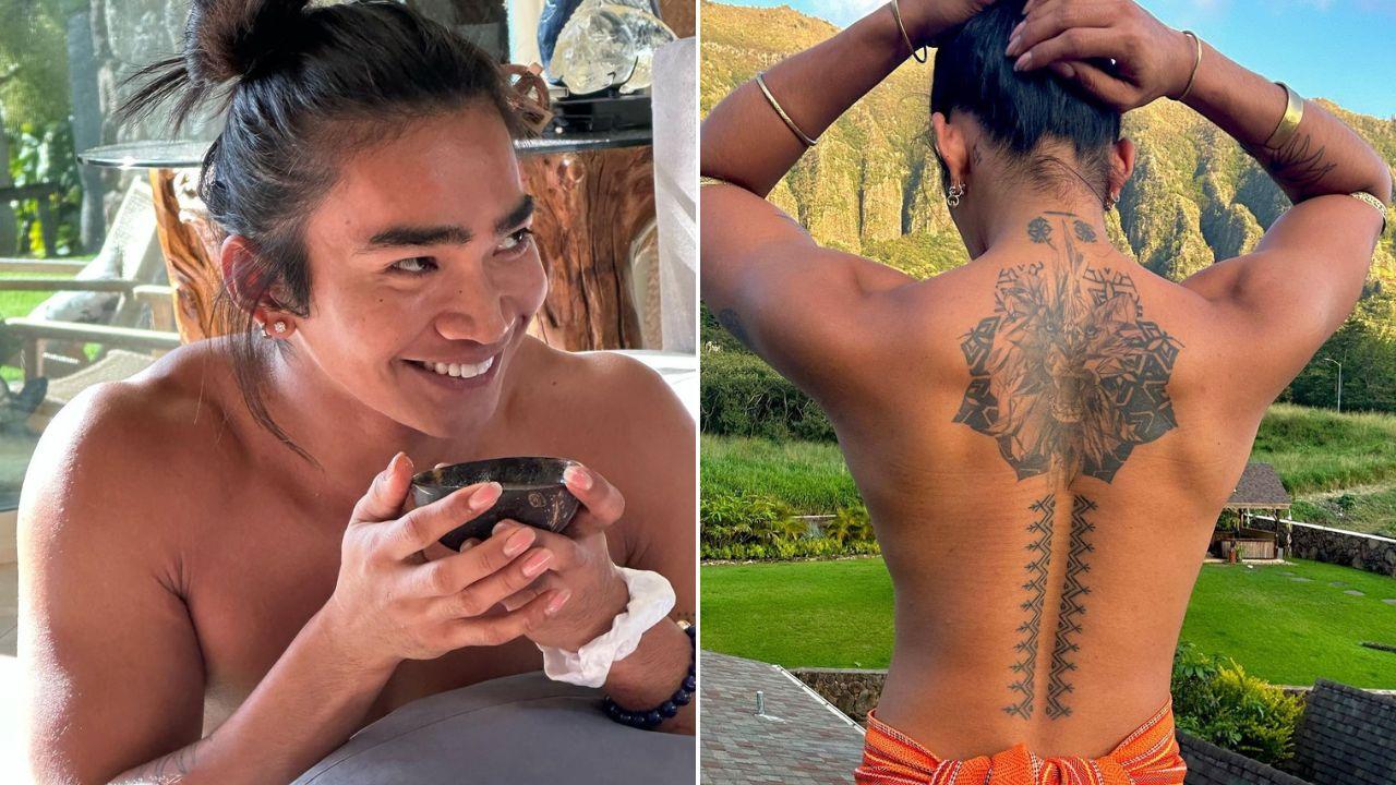 Bretman Rock Flexes Tribal Tattoo He Got On His Back From Pagbabatok  Session | Gma News Online