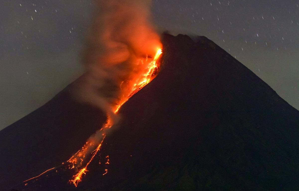 Indonesia’s Merapi volcano erupts, spews hot lava