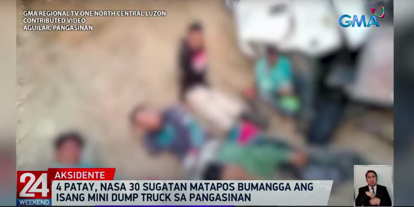 4 tewas, 30 luka-luka dalam kecelakaan truk Pangasinan