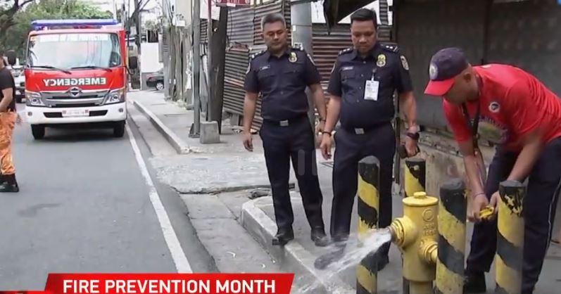 BFP inspects establishments, fire hydrants as Fire Prevention Month kicks off