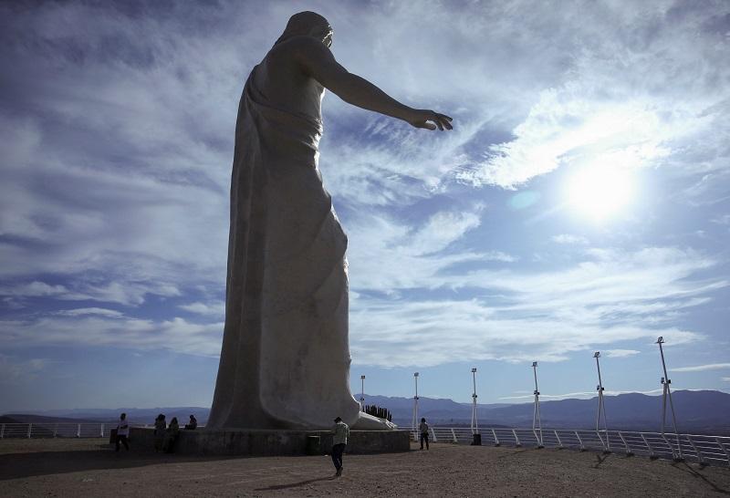 108foot high 'Cristo de la Paz' in Tabasco, Zacatecas State, Mexico