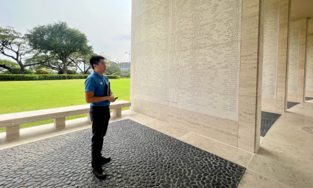 By working as a tour guide at the Manila American Cemetey, Vincci Photo: Aileen Rae Perez/ GMA Integrated News