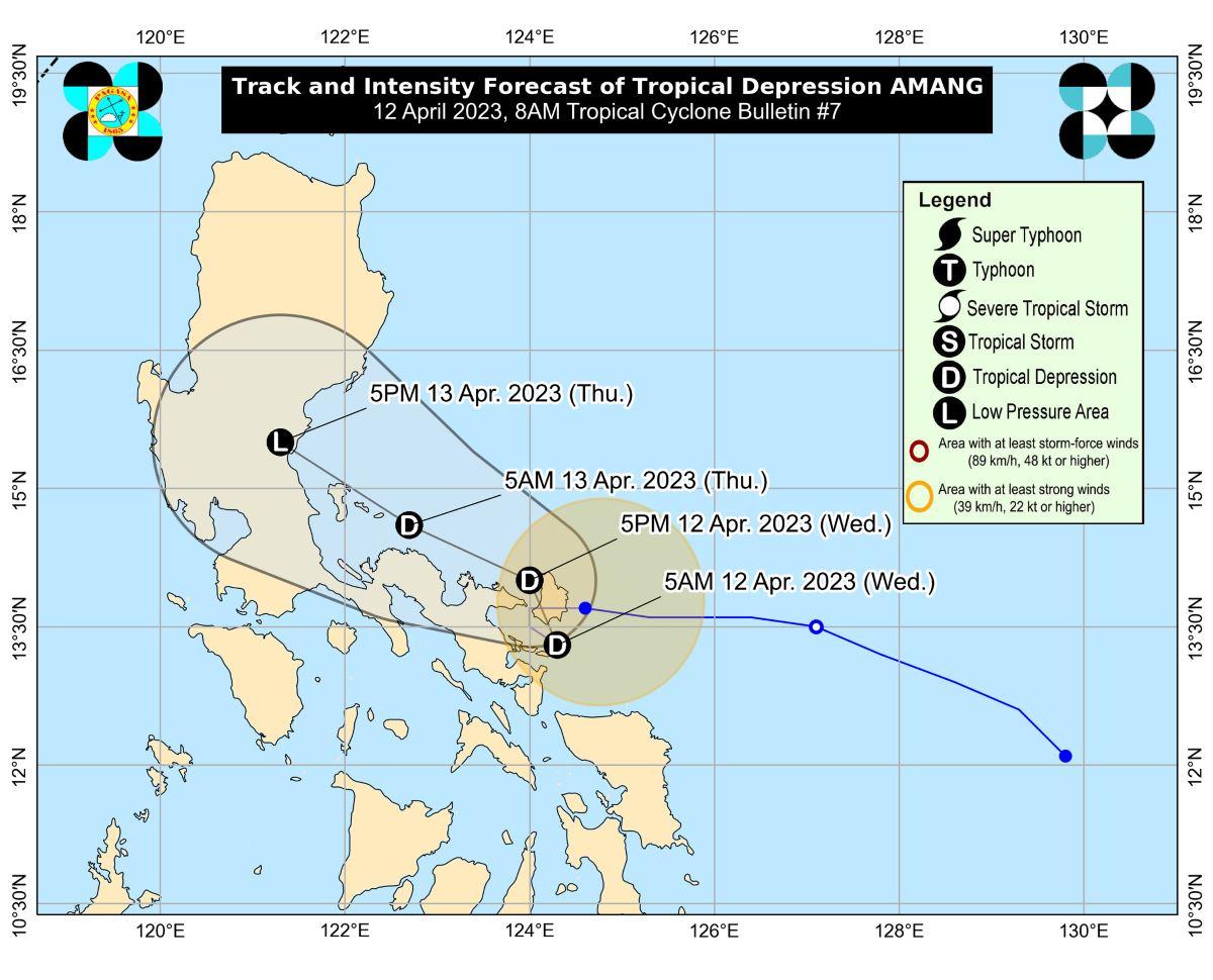 11 areas under Signal No. 1 as Amang threatens Camarines, Quezon