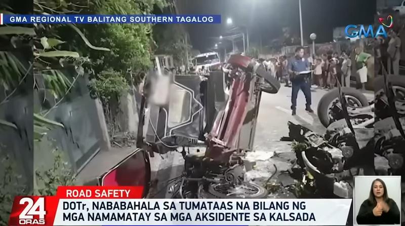 DOTr raises concern over increase in deaths due to road accidents