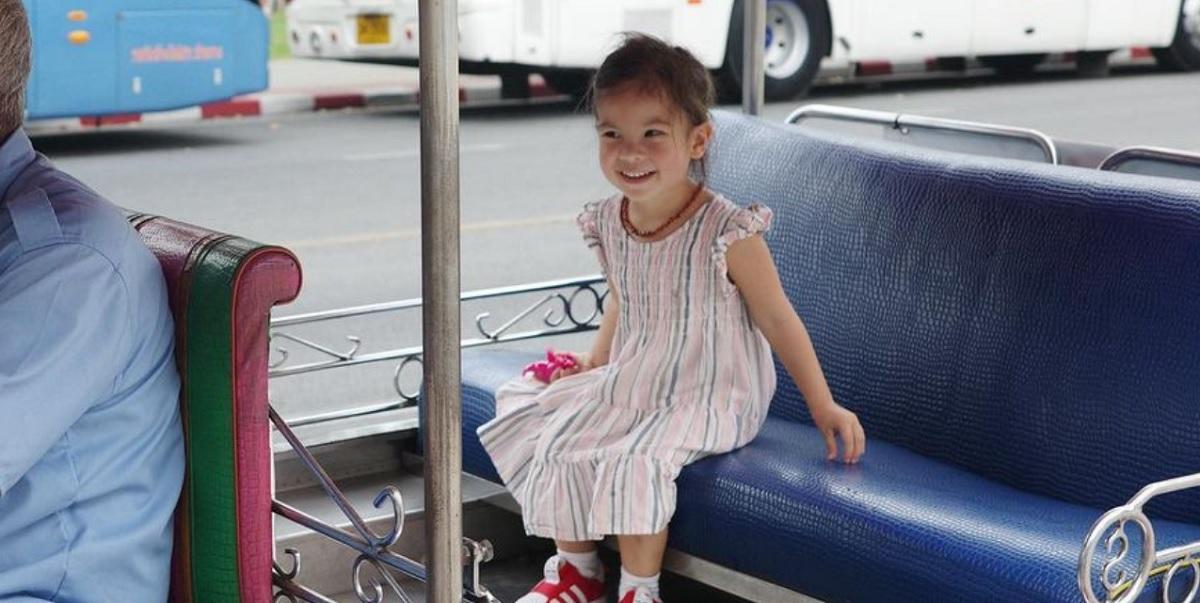 Anne Curtis, Erwan Heussaff’s daughter Dahlia is the cutest tuk-tuk rider in Bangkok