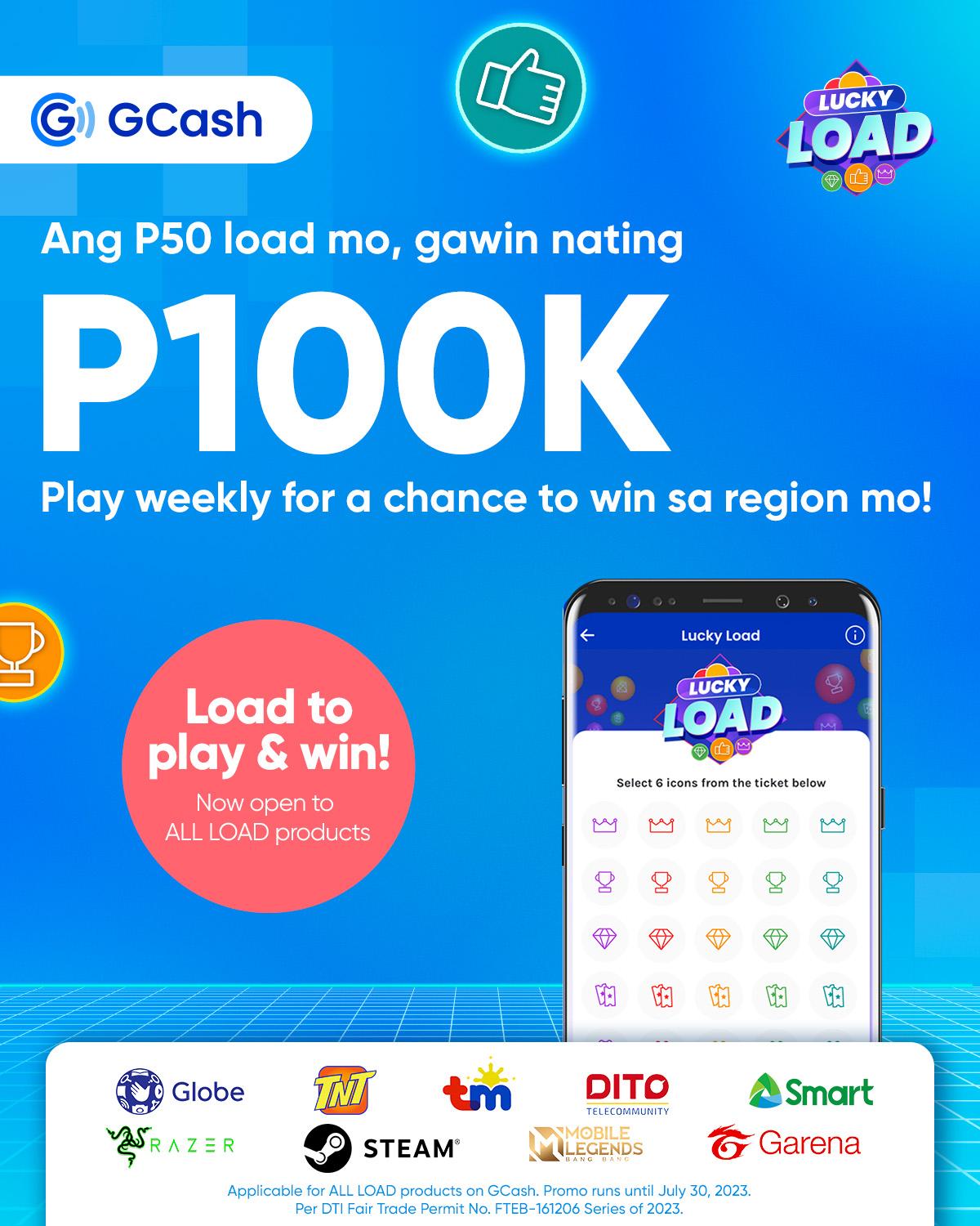 Mas pina-LUCKY ang chances of winning at pa-premyo sa GCash Lucky Load!