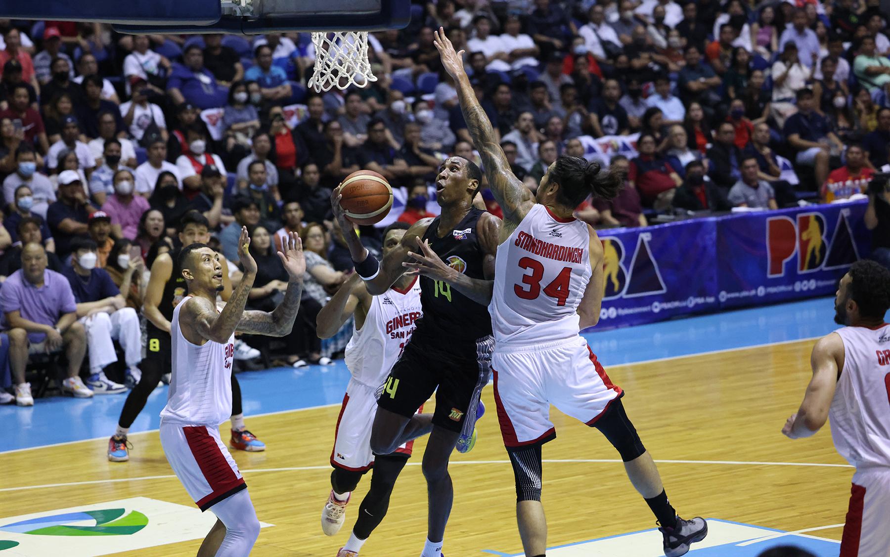 Ginebra survives all-Filipino TNT to clinch playoff berth