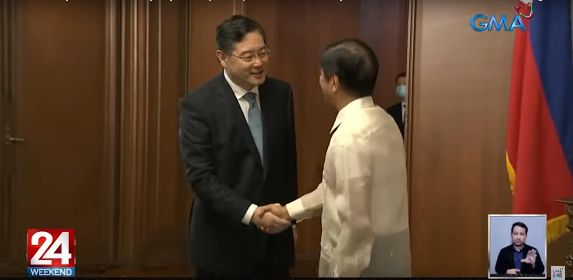 Marcos: Talks with China’s Qin useful as recent statements may be misinterpreted