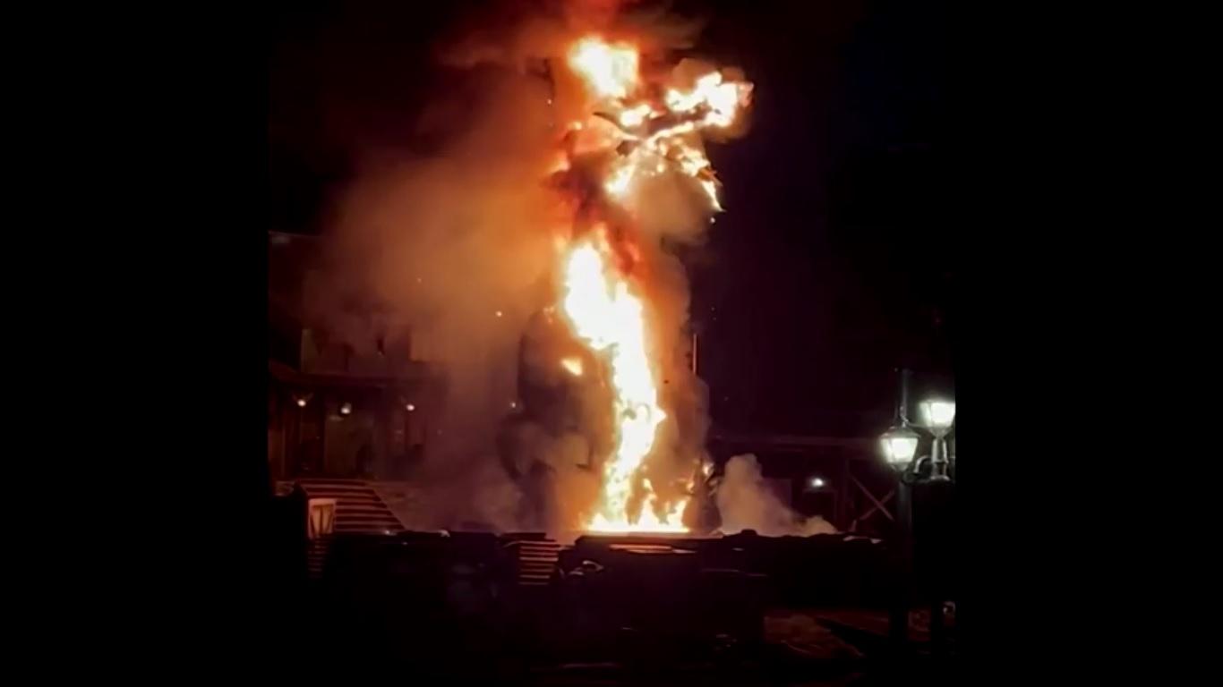 Disneyland dragon catches fire in California, no injuries reported