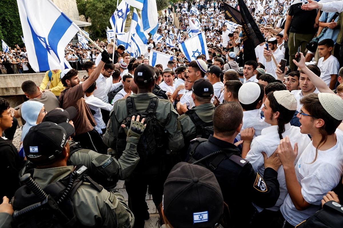 ‘Pawai Bendera’ nasionalis Israel di Yerusalem mengguncang warga Palestina