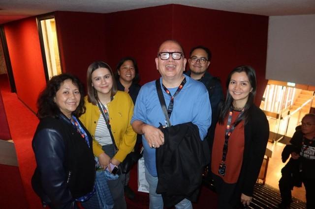 Jose Javier Reyes and friends attend the "Bona" screening of 20 minutes of the restored film of the late Lino Brocka starring Nora Aunor. Photo by Janet Susan R. Nepales