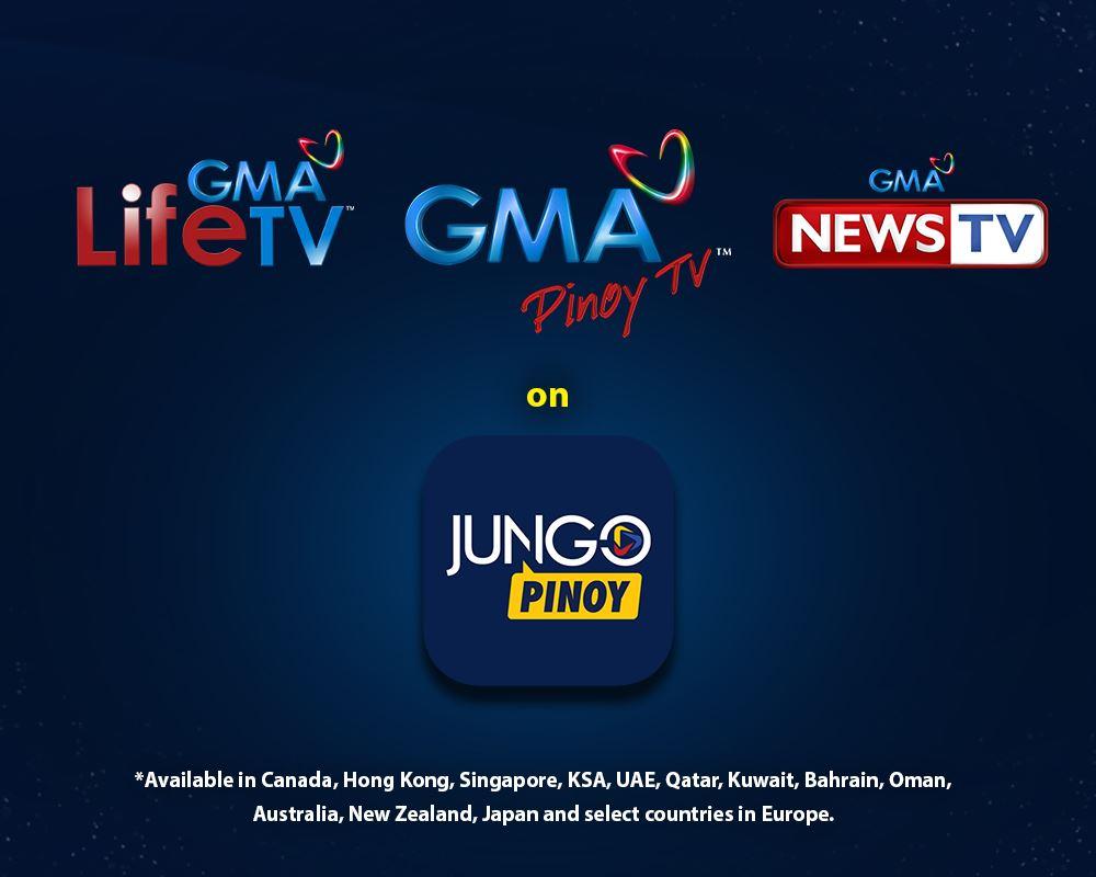 GMA Pinoy TV, GMA Life TV, and GMA News TV available on Jungo Pinoy starting May 7