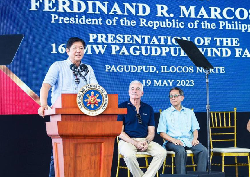 Marcos menekankan pentingnya peralihan ke sumber energi terbarukan