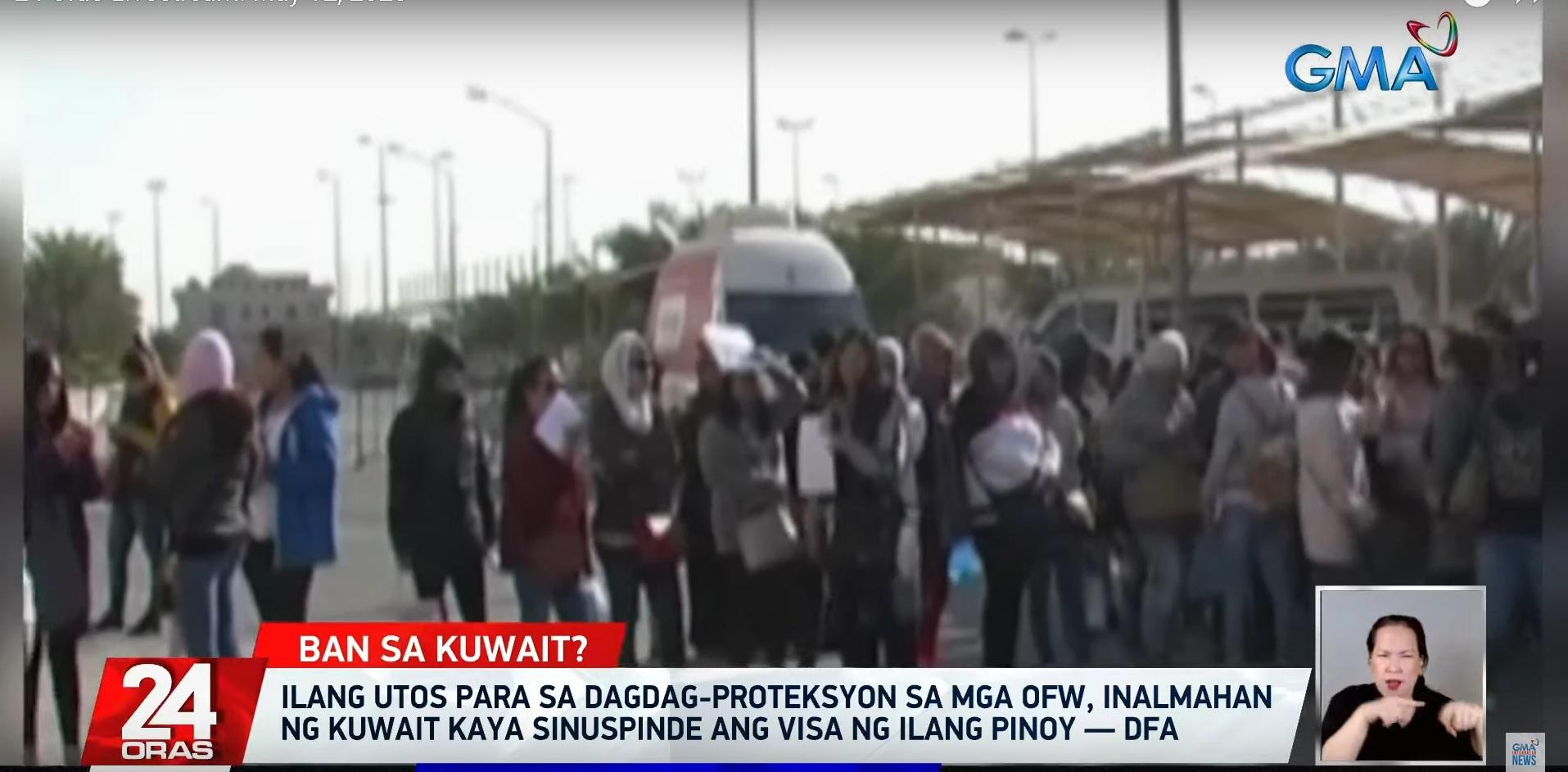 Philippines eyes talks with Kuwait on visa suspension for OFWs | GMA ...