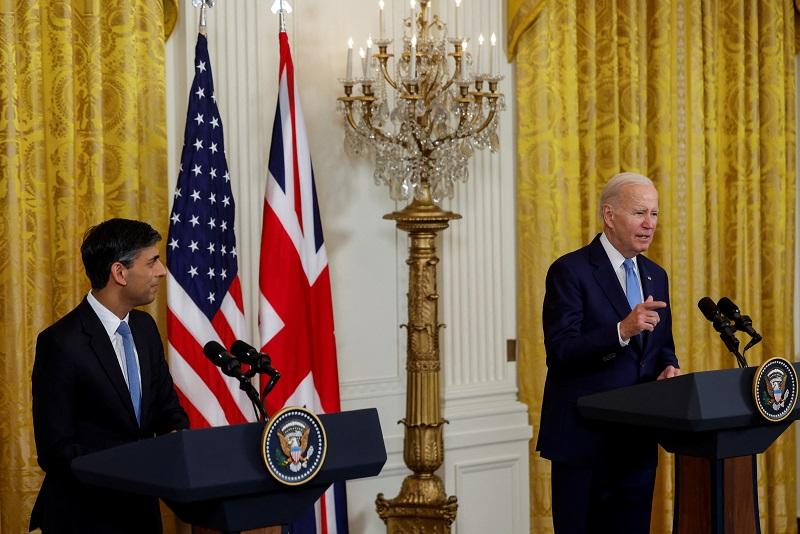 US President Biden and UK’s Sunak pledge AI, minerals, Ukraine partnership