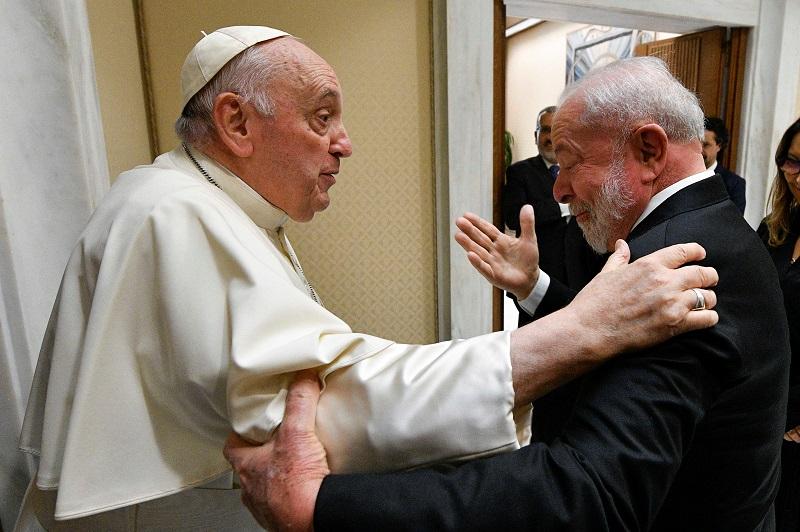Pope Francis, Brazil’s Lula discuss peace, poverty and inequality