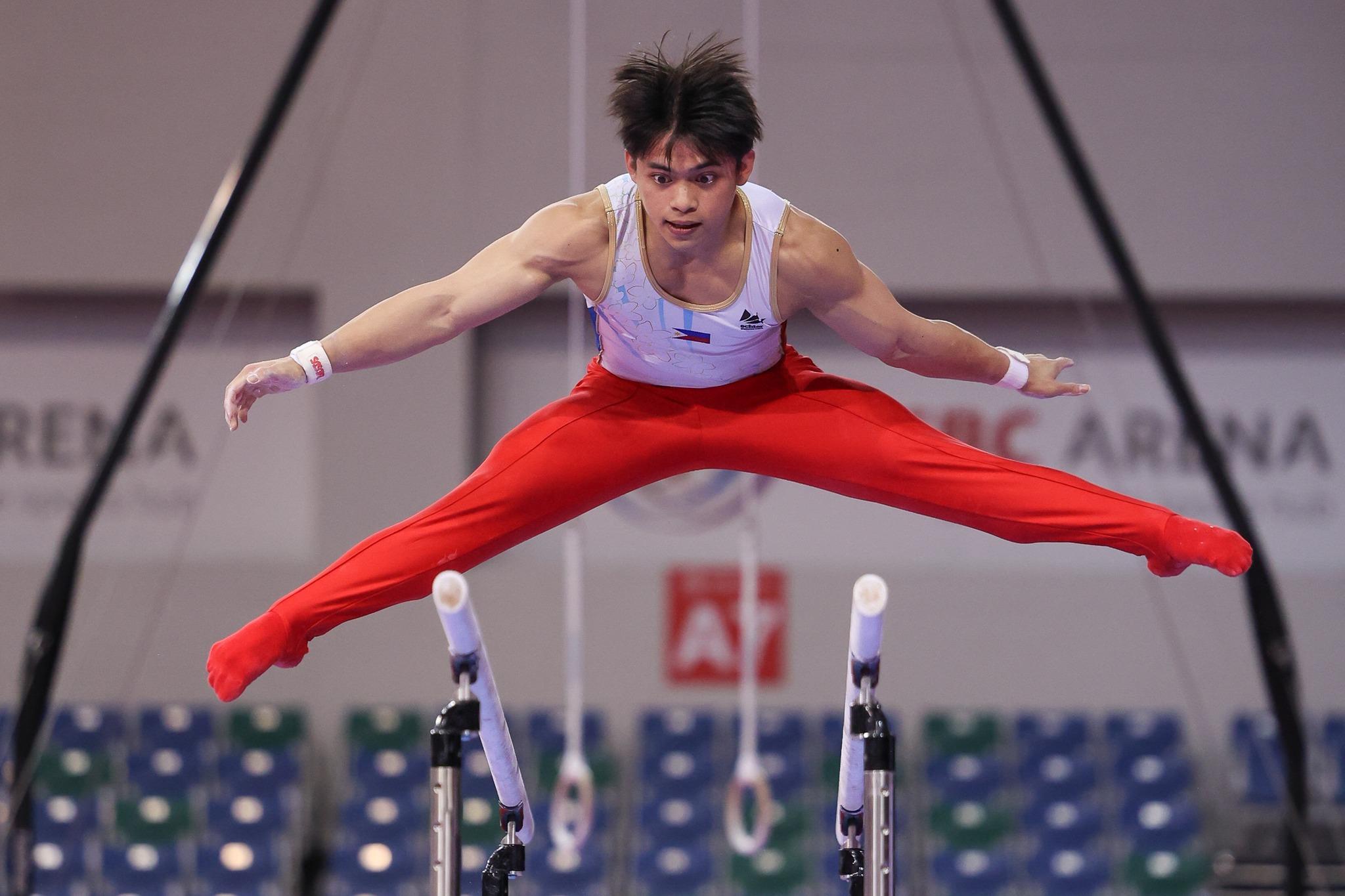Carlos Yulo wins floor exercise gold in Asian Gymnastics, Aleah