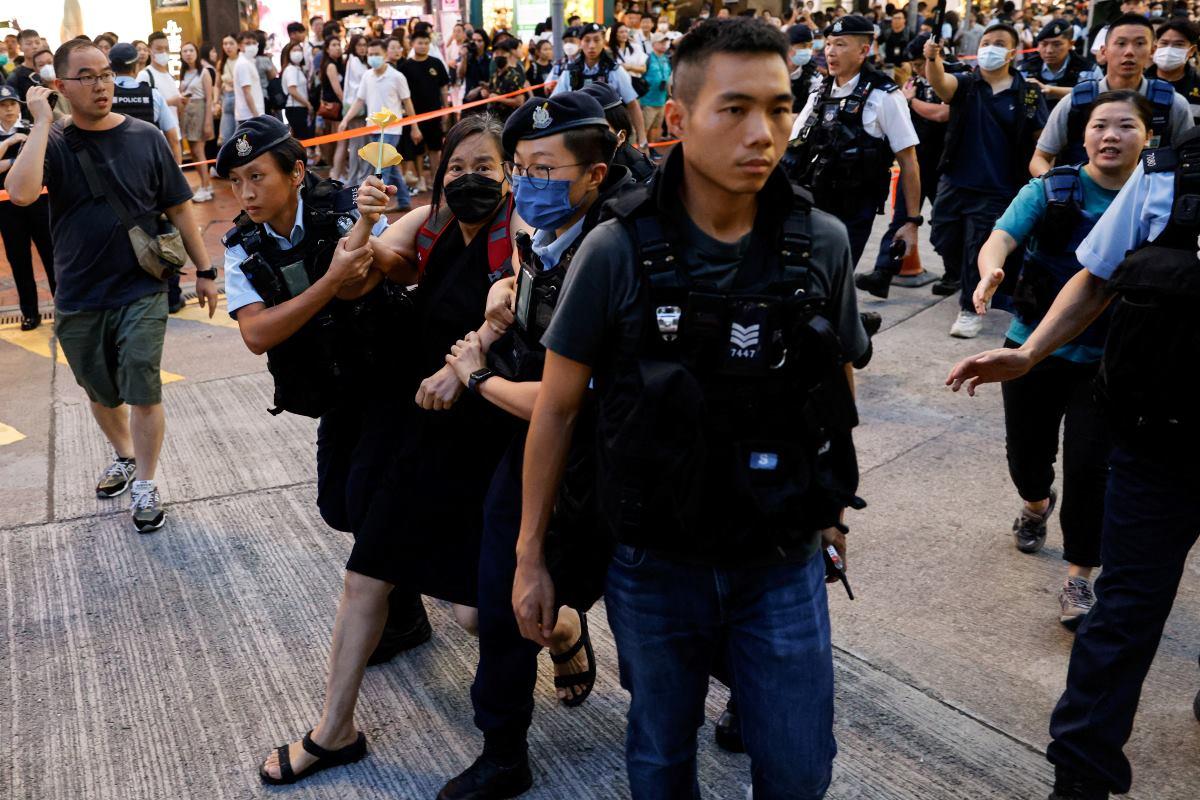 Police detain 23 people in Hong Kong on Tiananmen anniversary