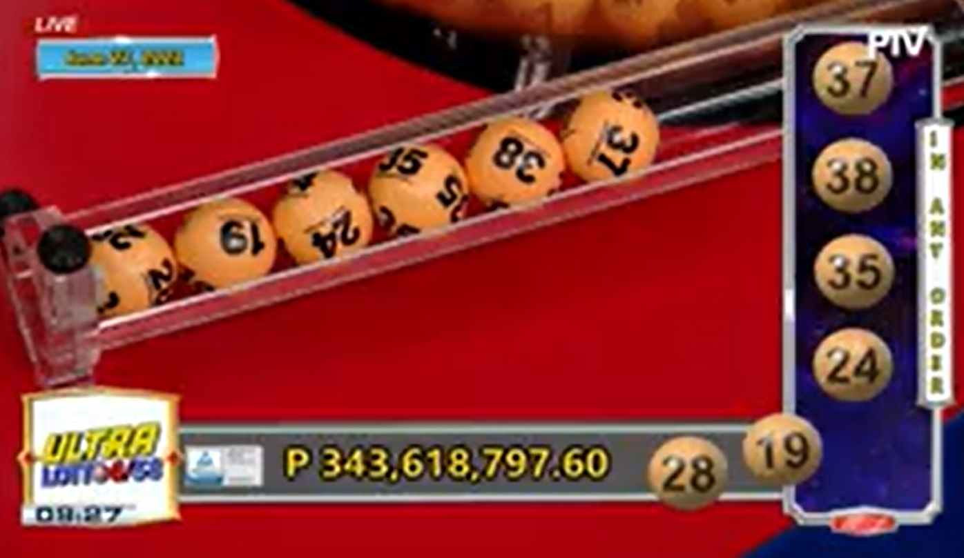 No winner of over P340-million 6/58 Ultra Lotto jackpot prize