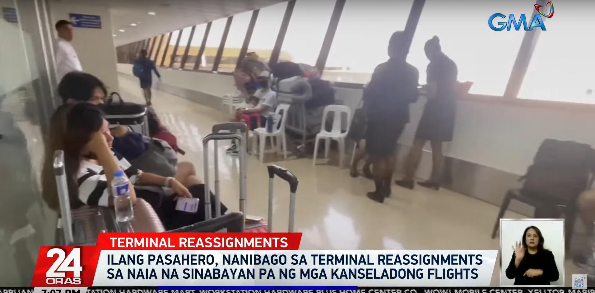 Passengers caught off guard by PAL terminal reassignment, delays, cancellation