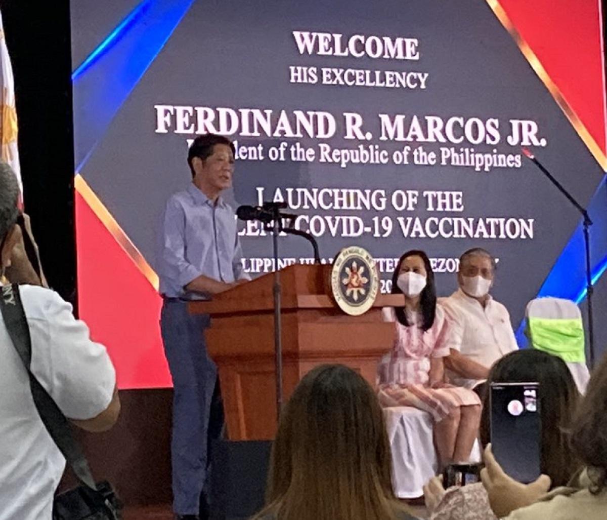 Marcos has renewed his call for Pinoys to get vaccinated vs. COVID-19