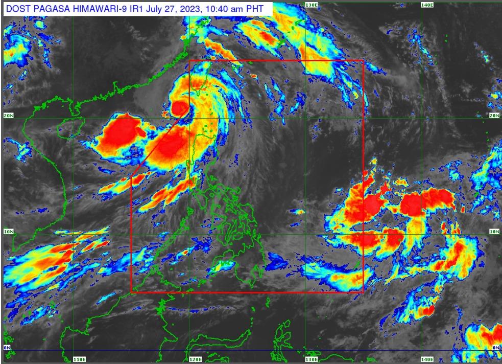 Typhoon Egay has left the Philippine Areas of Responsibility on Thursday 