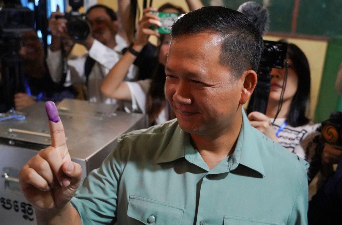 Cambodia holds lopsided election before historic transfer of power