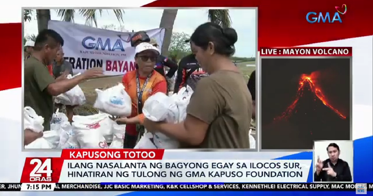 Ilocos Sur residents affected by Typhoon Egay receive aid from GMA Kapuso Foundation thumbnail