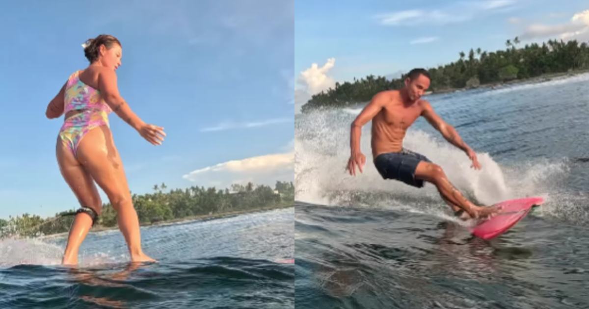 Andi Eigenmann surfs the waves of Siargao with fiancé Philmar Alipayo thumbnail