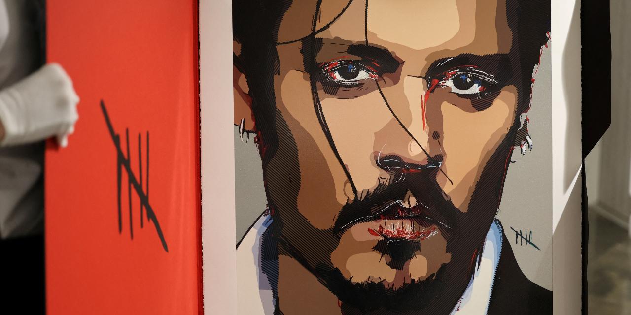 Johnny Depp self-portrait painted during 'dark time' goes on sale | GMA ...
