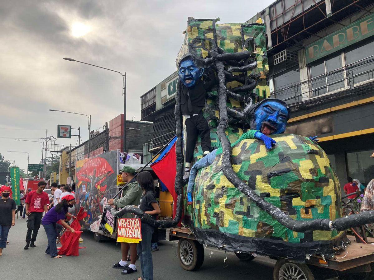 Bayan holds protest action vs. Marcos' 2nd SONA | Photos | GMA News Online