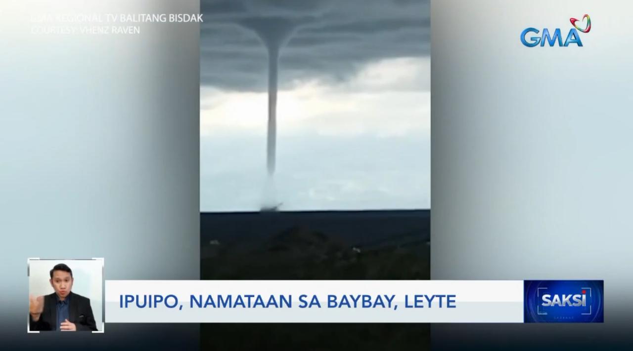 Tornado spotted in Baybay, Leyte | GMA News Online