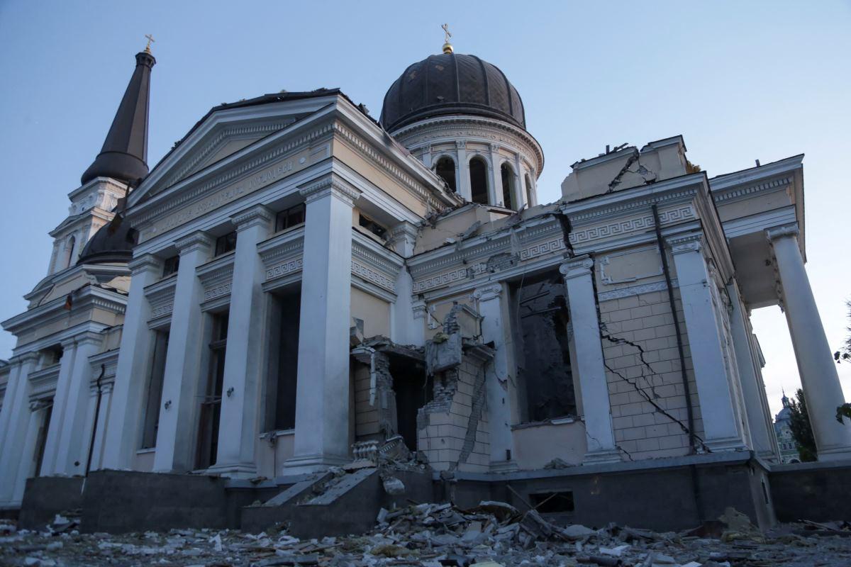 Russia's attack on Odesa, Ukraine kills one, damages city's largest cathedral
