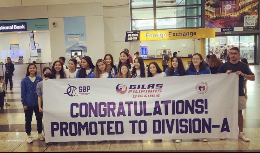 LOOK: Gilas Girls back in the country after FIBA Asia U16 Division A promotion