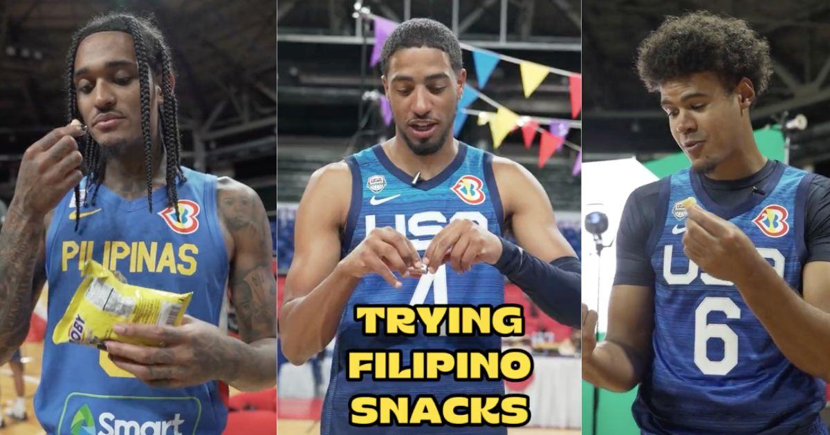 Jordan Clarkson, Team USA try out Filipino snacks