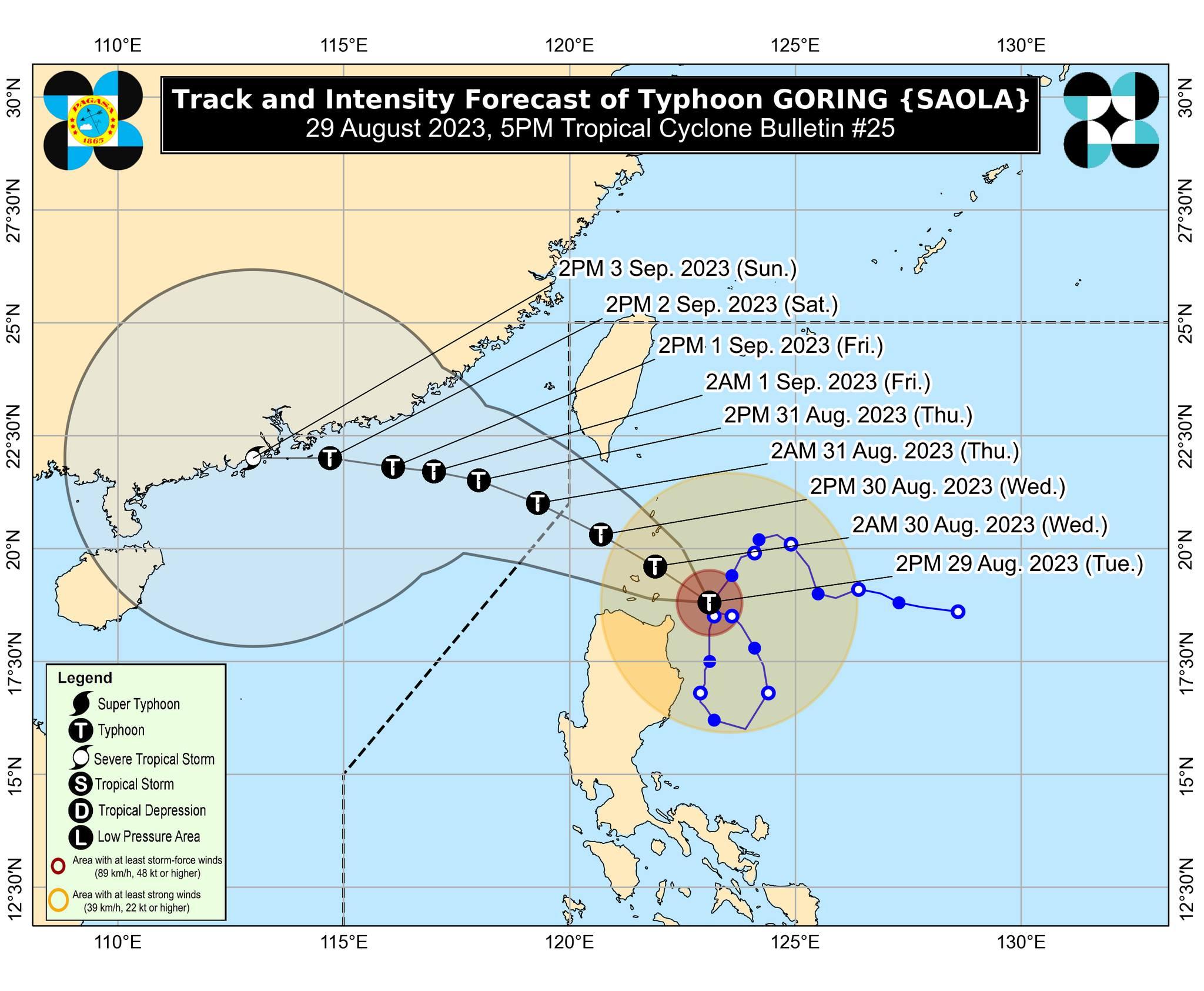 Signal No. 4 up in portion of Babuyan Islands due to Typhoon Goring ...