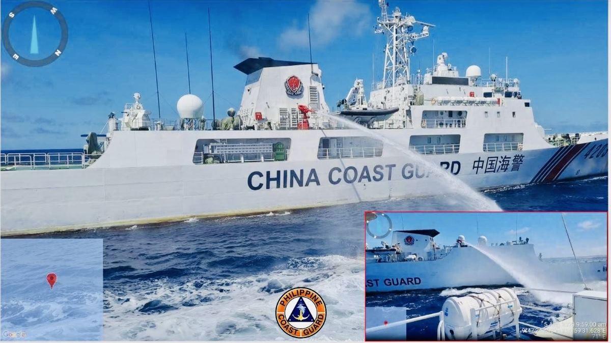 China Coast Guard fires water cannons vs. PH Coast Guard en route to Ayungin Shoal