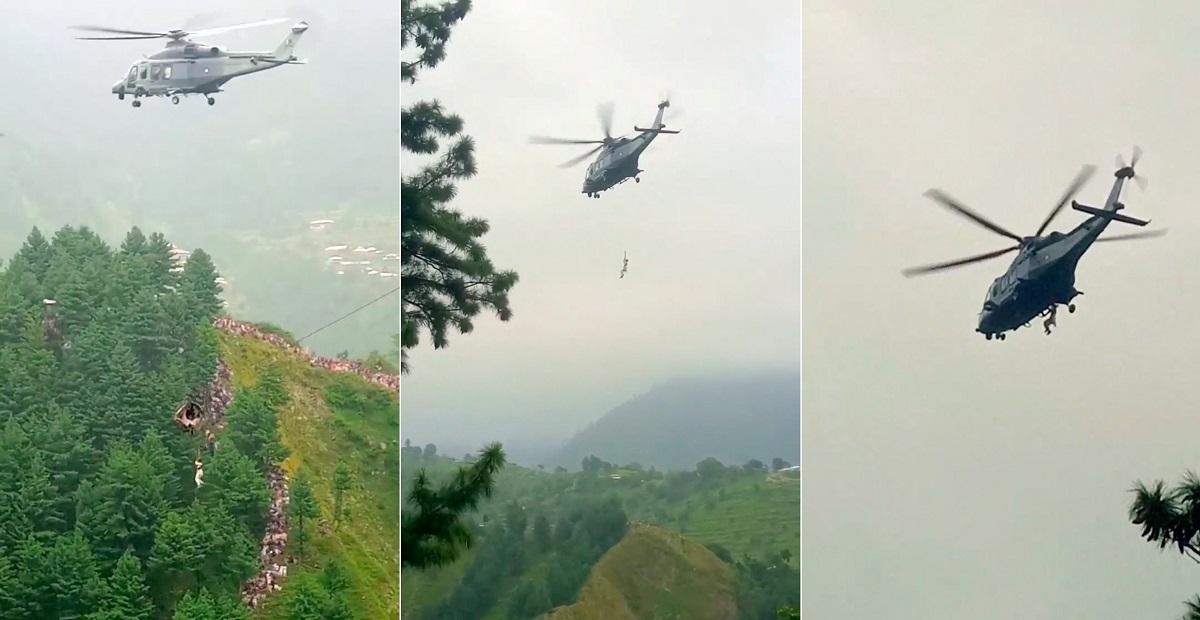 Two kids pulled from Pakistan cable car; helicopter rescue called off as night falls