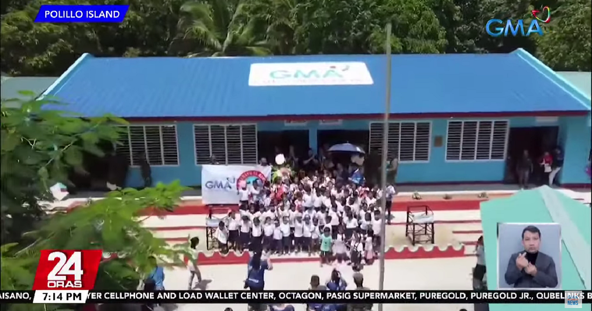 438th GMA Kapuso Foundation classroom inaugurated in Polillo Island