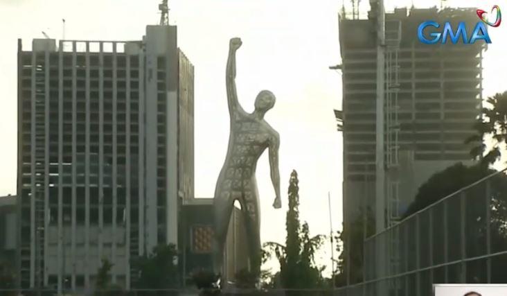 'The Victor' statue in Metro Manila taller than Statue of Liberty | GMA ...