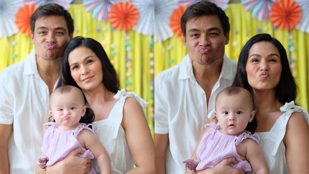 Iza Calzado celebrates daughter Deia Amihan's 8th month with cake