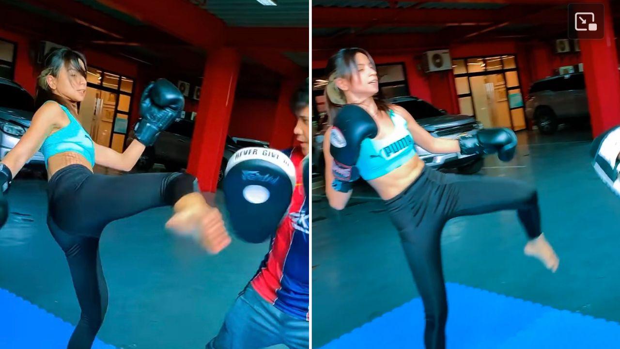 Glaiza De Castro is the fiercest fighter in new kickboxing video